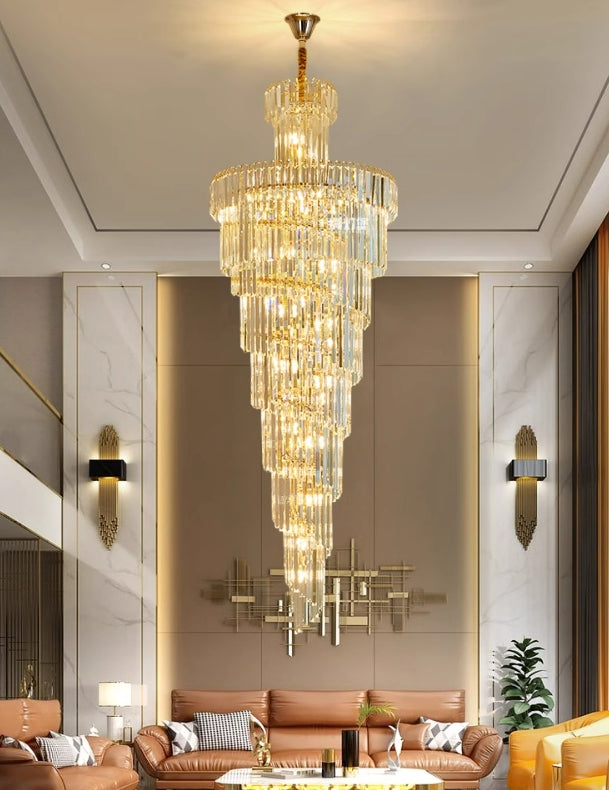 Adrinus Multiple-Tier Crystal Chandelier