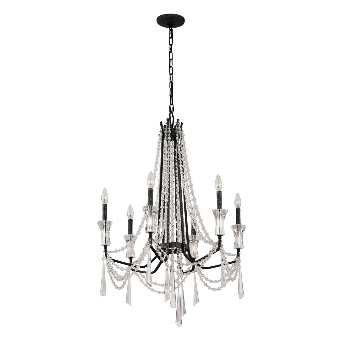 Baylor  Six Light Chandelier In Onyx