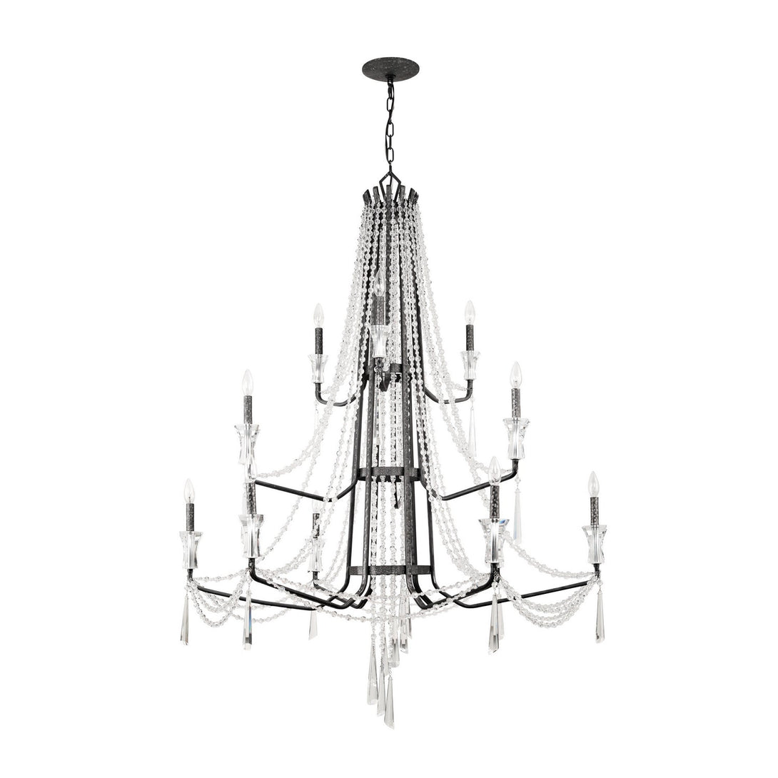 Baylor  12 Light Chandelier In Onyx