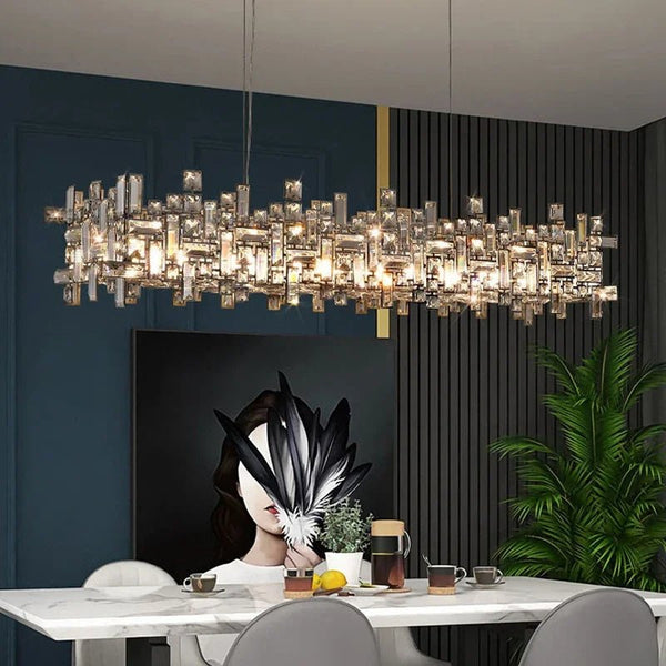 Maraya Crystal Linear Chandelier