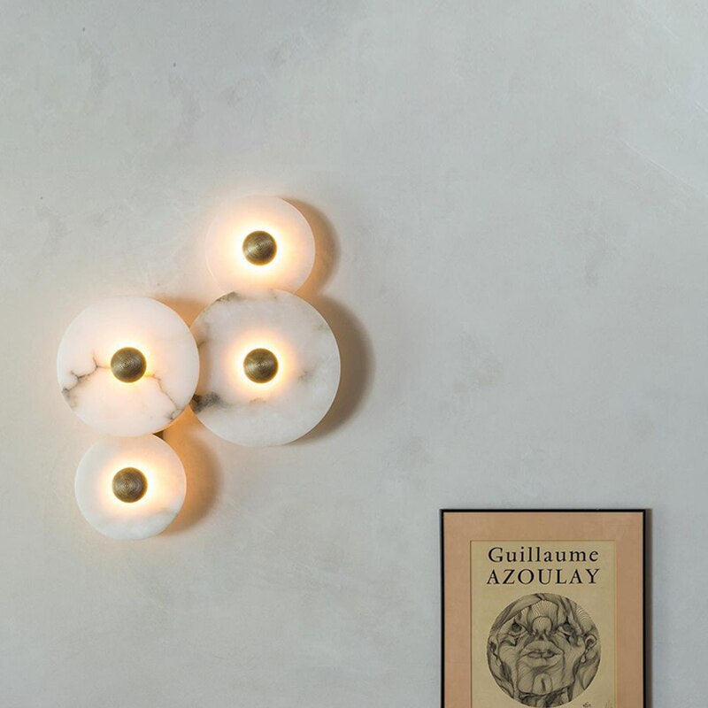 Moonshade Natural Marble Sconce