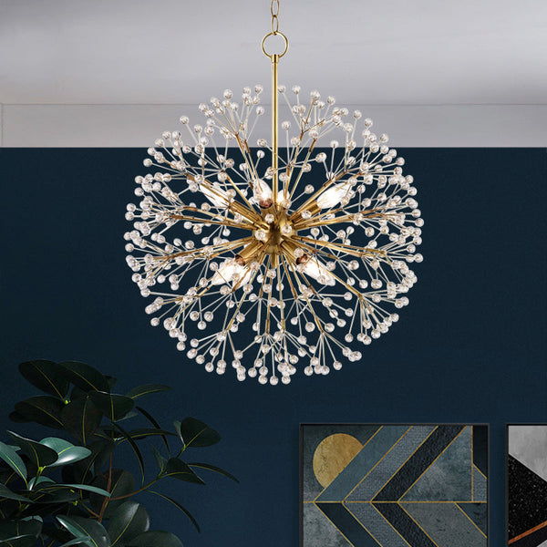 Fireworks Crystal Copper Chandelier