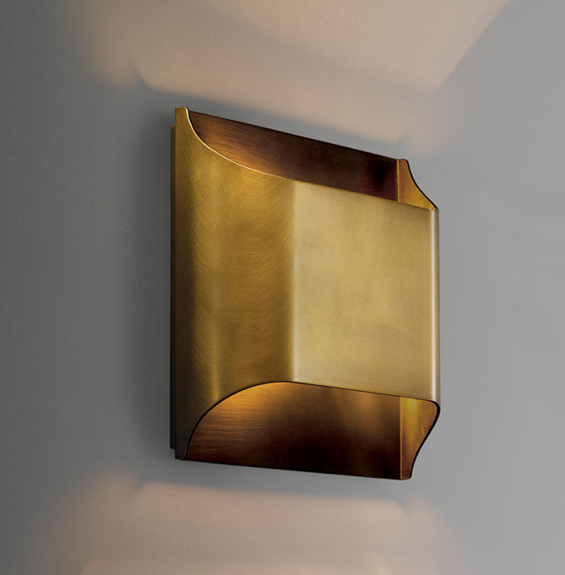 Modern Rectangle Copper Wall Sconce