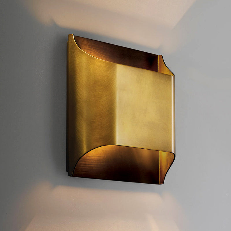 Modern Rectangle Copper Wall Sconce