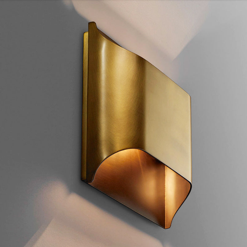 Modern Rectangle Copper Wall Sconce