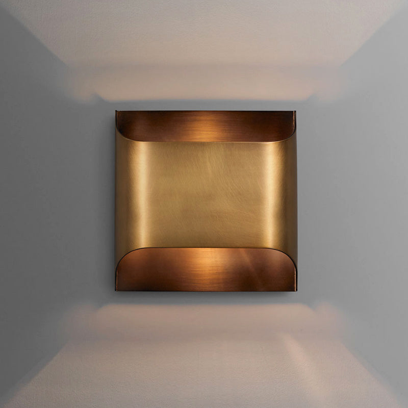 Modern Rectangle Copper Wall Sconce