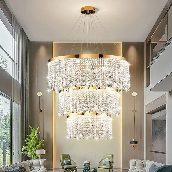 Rexana Crystal Tiered Chandelier