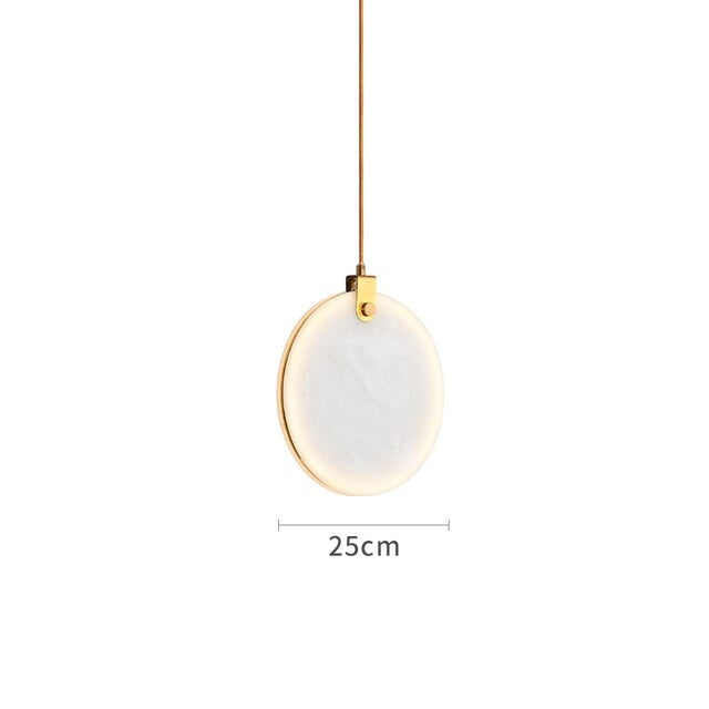 Moonshade Natural Marble Pendant Light