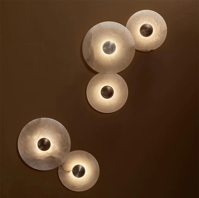 Moonshade Natural Marble Sconce